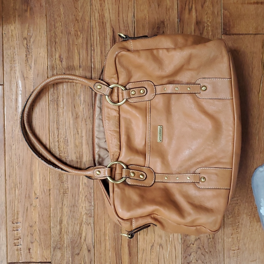 Storksak Elizabeth Leather Diaper Bag